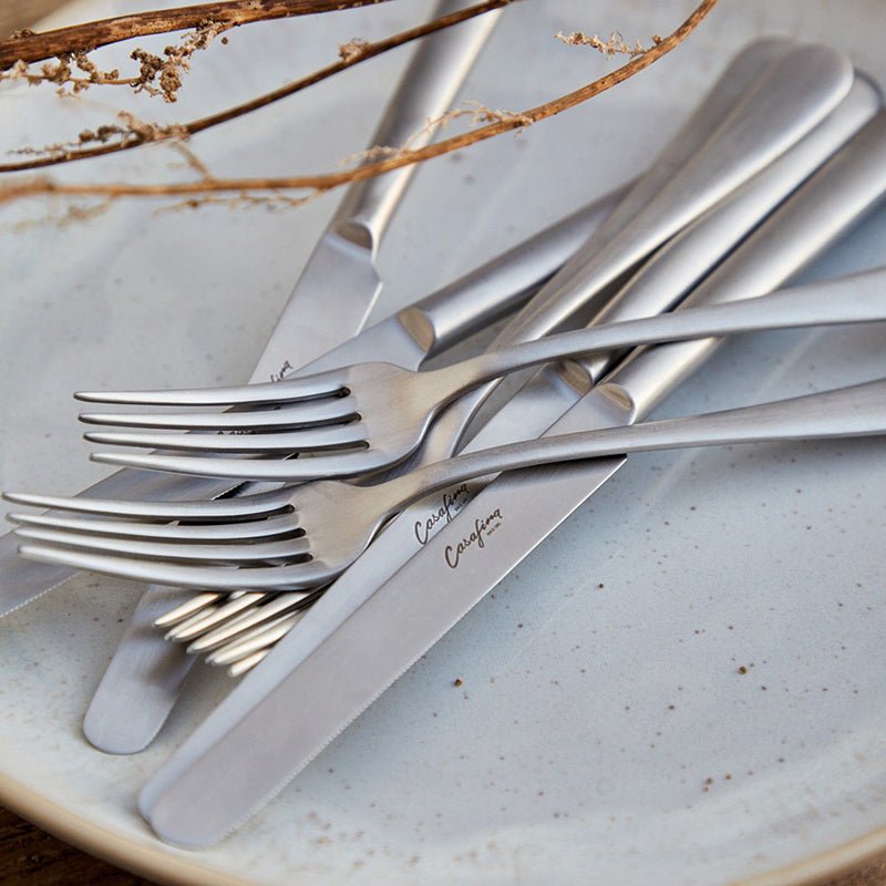 Casafina by Costa Nova PACIFICA 5 PIECE FLATWARE SET Vintage Brushed