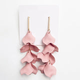 Virtue GOLD BAR POST HYACINTH EARRINGS Peony