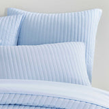 Pine Cone Hill COZY COTTON QUILTED SHAM Soft Blue
