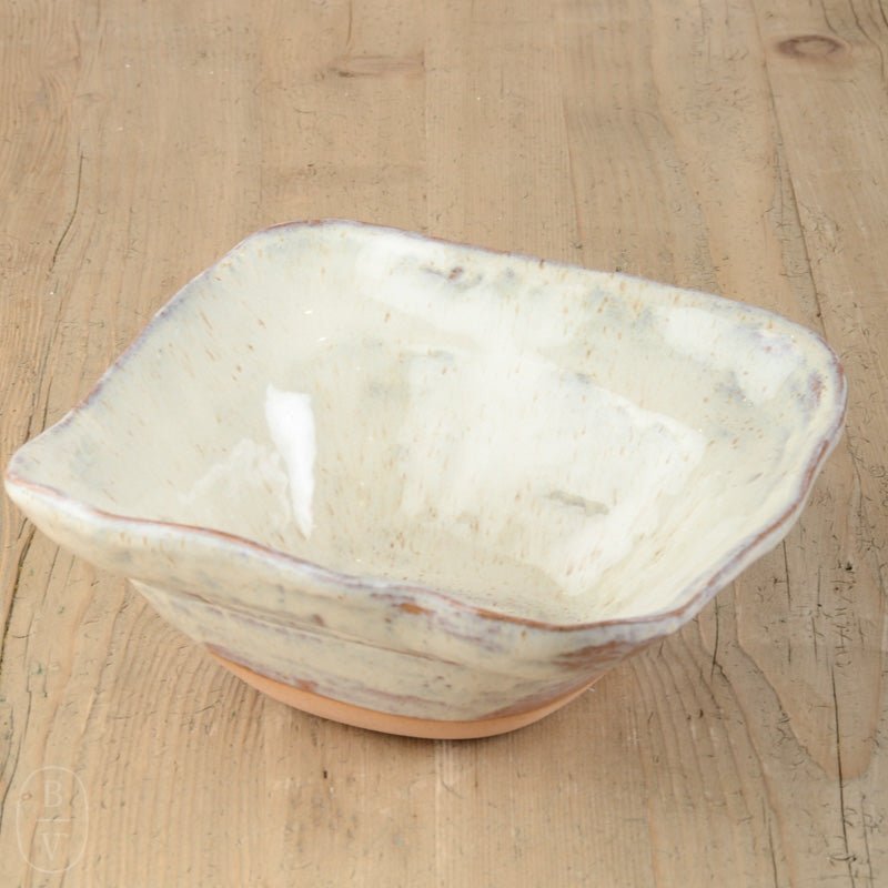 Etta B Pottery DEEP SQUARE BOWL Pearl