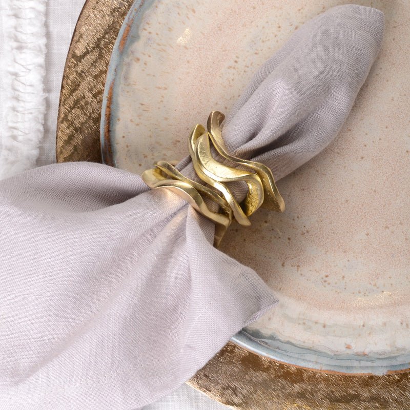 Kim Seybert FLUX NAPKIN RING Gold