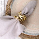 Kim Seybert FLUX NAPKIN RING Gold