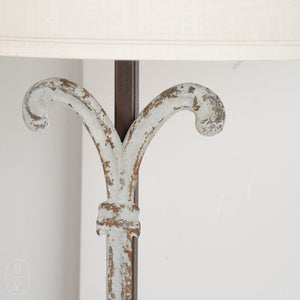 Ferro Designs IRON SCROLL COLUMN LAMP WITH IRON BASE