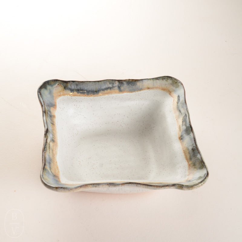 Etta B Pottery MEDIUM SQUARE BOWL Magnolia