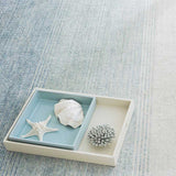 Dash and Albert MOON WOVEN COTTON/VISCOSE RUG Sky