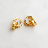Julie Vos MARBELLA 2 IN 1 EARRINGS Gold