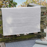 Dash and Albert HERRINGBONE INDOOR/OUTDOOR RUG Pearl Grey_White