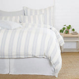 Pom Pom At Home CARTER FILLED BIG PILLOW Ivory_Denim 28x36