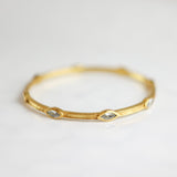 Julie Vos MONACO BANGLE BRACELET Cubic Zirconia