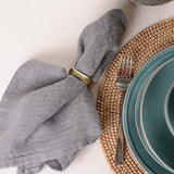 Bloomingville SQUARE METAL NAPKIN RINGS SET OF 4