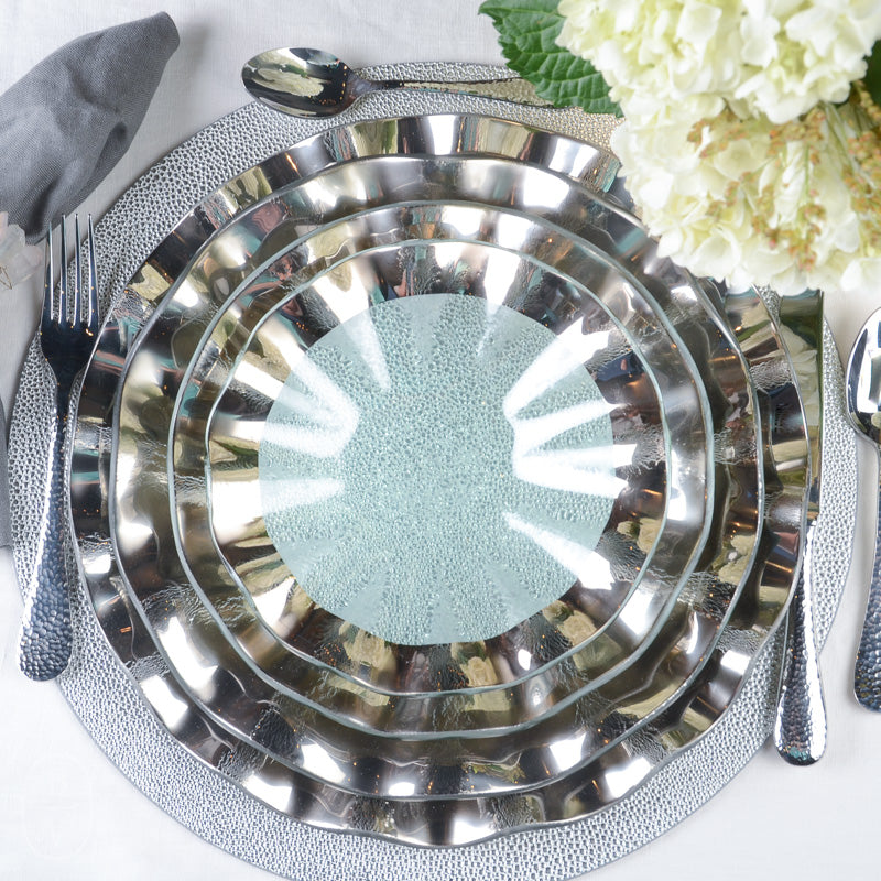 Annieglass RUFFLE SALAD PLATE