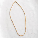 Virtue TWISTED ROPE CHAIN NECKLACE Gold 18