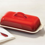 Le Creuset HERITAGE BUTTER DISH Cerise