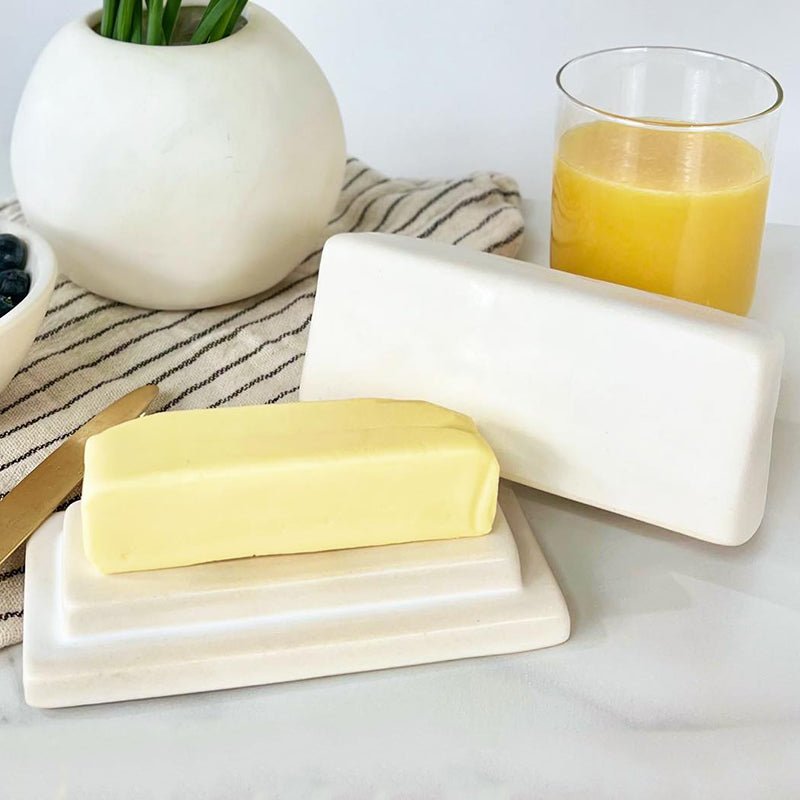 Alex Marshall Studios BUTTER DISH Matte White