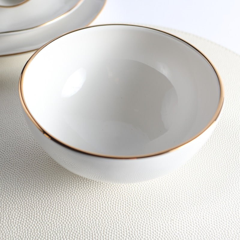 Casafina by Costa Nova LUNA CEREAL BOWL White_Gold
