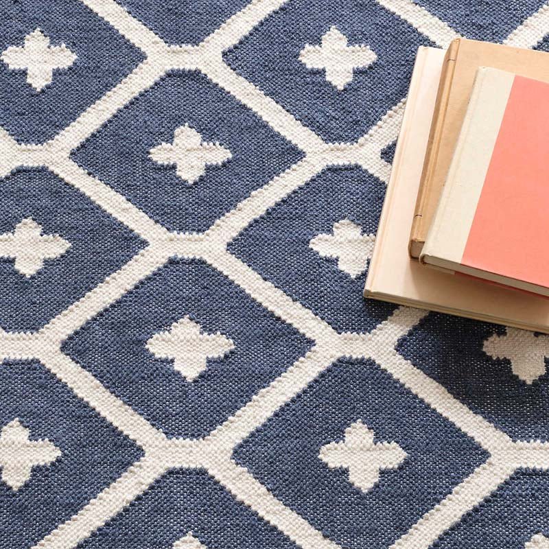 Dash and Albert ELIZABETH INDOOR/OUTDOOR RUG Navy