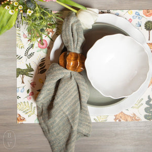 Creative Co-op WOVEN COTTON LINEN SLUB NAPKIN SET OF 4
