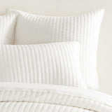 Pine Cone Hill Annie Selke COZY COTTON QUILTED SHAM Dove White