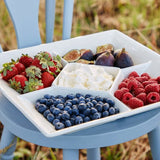Casafina by Costa Nova SQUARE APPETIZER TRAY White