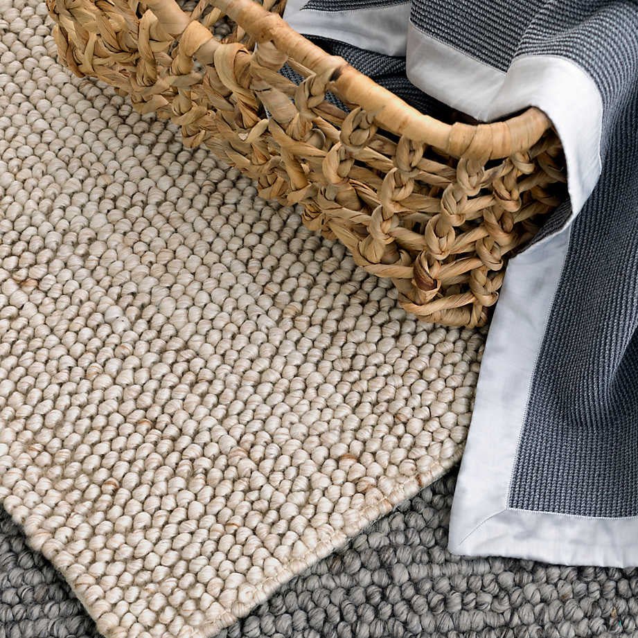 Dash and Albert NIELS WOVEN WOOL/VISCOSE RUG Latte