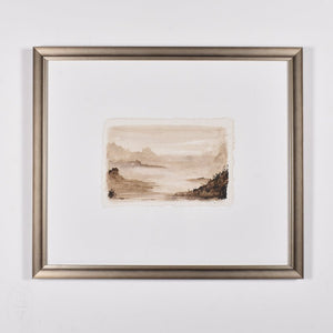 By Lacey PEACE LANDSCAPE DECKLE EDGE FRAMED PAINTING - SERIES 4 NO 2