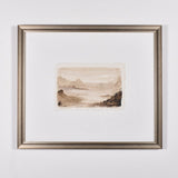 By Lacey PEACE LANDSCAPE DECKLE EDGE FRAMED PAINTING - SERIES 4 NO 2