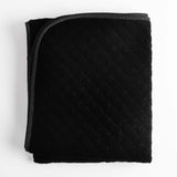 Bella Notte Linens SILK VELVET QUILTED BLANKET Corvino Throw_47x72