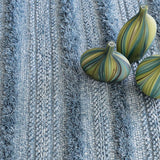 Dash and Albert ZHARA STRIPE INDOOR/OUTDOOR RUG Denim