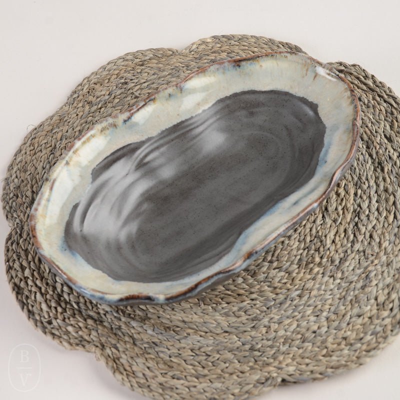 Etta B Pottery ORGANIC CANDY DISH Gray