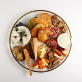 Annieglass MOD ROUND PLATTER Gold 16"