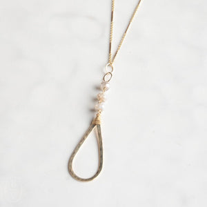 Ellen Hays Jewelry TEARDROP PENDANT N1967GS NECKLACE
