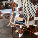 Jon Hart CLEAR LOLA BAG Natural Leather