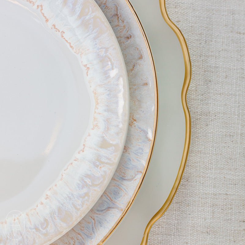 Casafina by Costa Nova FRANCESCA SCALLOPED GLASS CHARGER PLATE