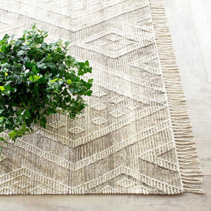 Dash and Albert HEALY WOVEN WOOL RUG Grey 5x8