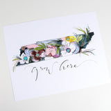 Whitney Winkler Art GROW HERE WATERCOLOR PRINT 11x14