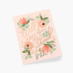 Rifle Paper Co BLUSHING BRIDESMAID CARD