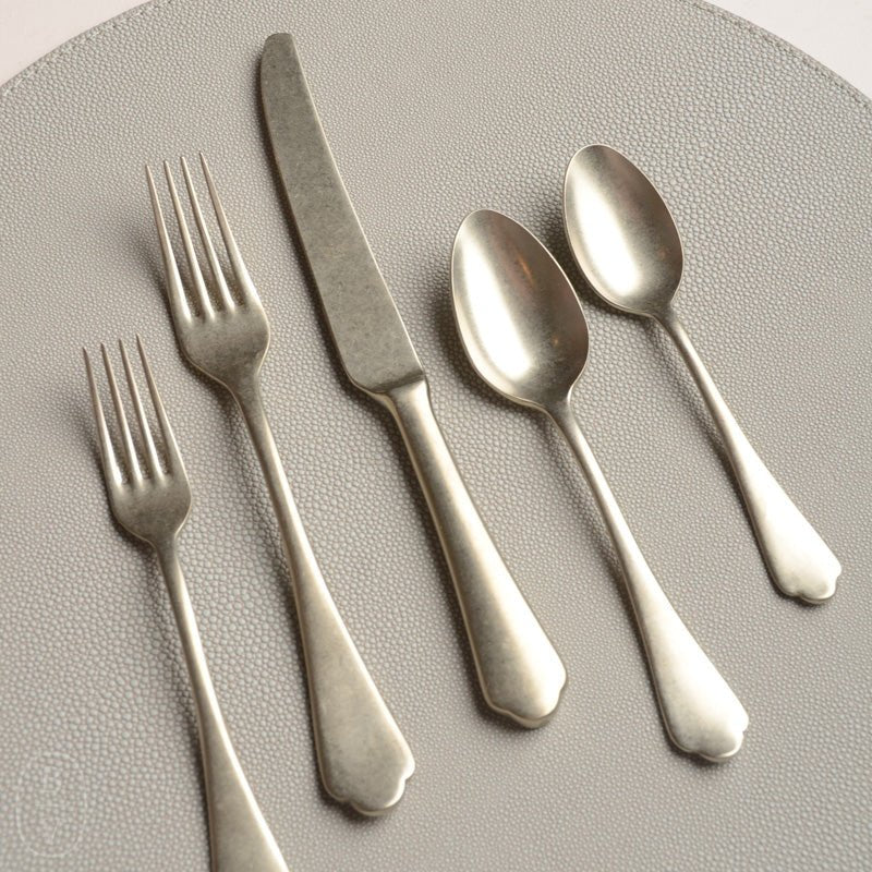 Mepra DOLCE VITA 5 PIECE PLACE SETTING Peltro Champagne