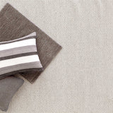 Dash and Albert HONEYCOMB WOVEN WOOL RUG Ivory_Grey