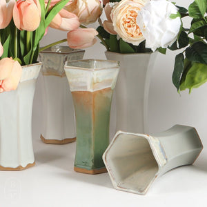 Etta B Pottery OCTAGONAL VASE