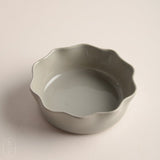 Casafina by Costa Nova RUFFLED PIE DISH Gray