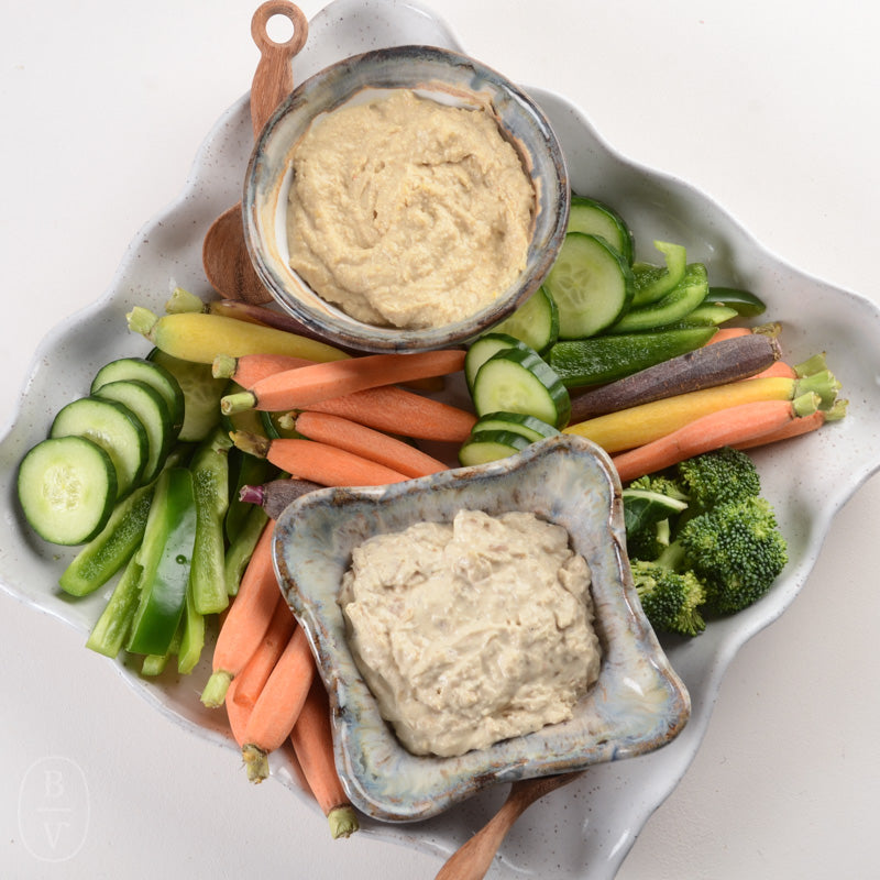 Etta B Pottery SQUARE PLATTER Simply White