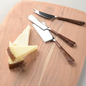 Simon Pearce WOODBURY CHEESE KNIFE SET Copper