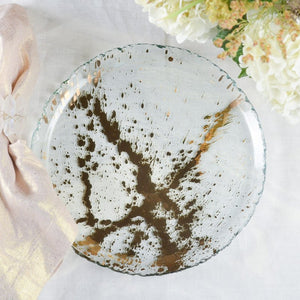 Annieglass JAXSON DINNER PLATE Gold 9.5