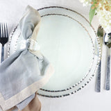 Annieglass EDGEY DINNER PLATE Platinum 10