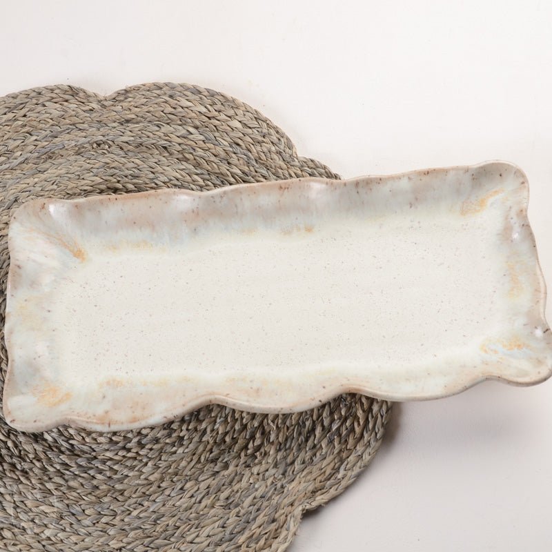 Etta B Pottery APPETIZER TRAY Dogwood 13