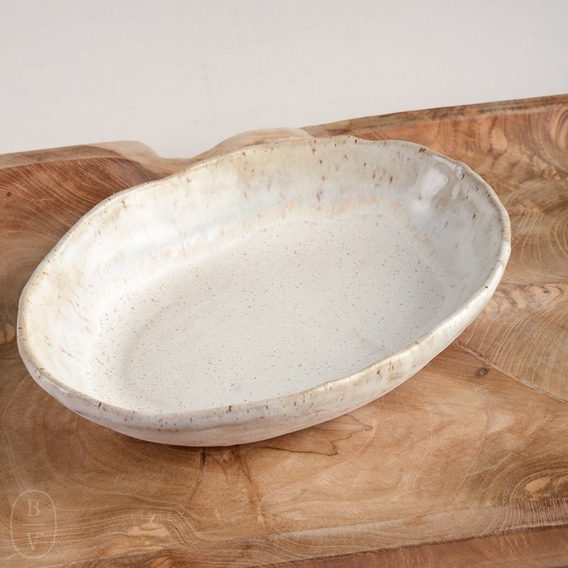 Etta B Pottery OVAL BAKING DISH Dogwood