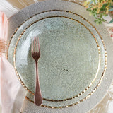 Annieglass EDGEY DINNER PLATE Gold 10