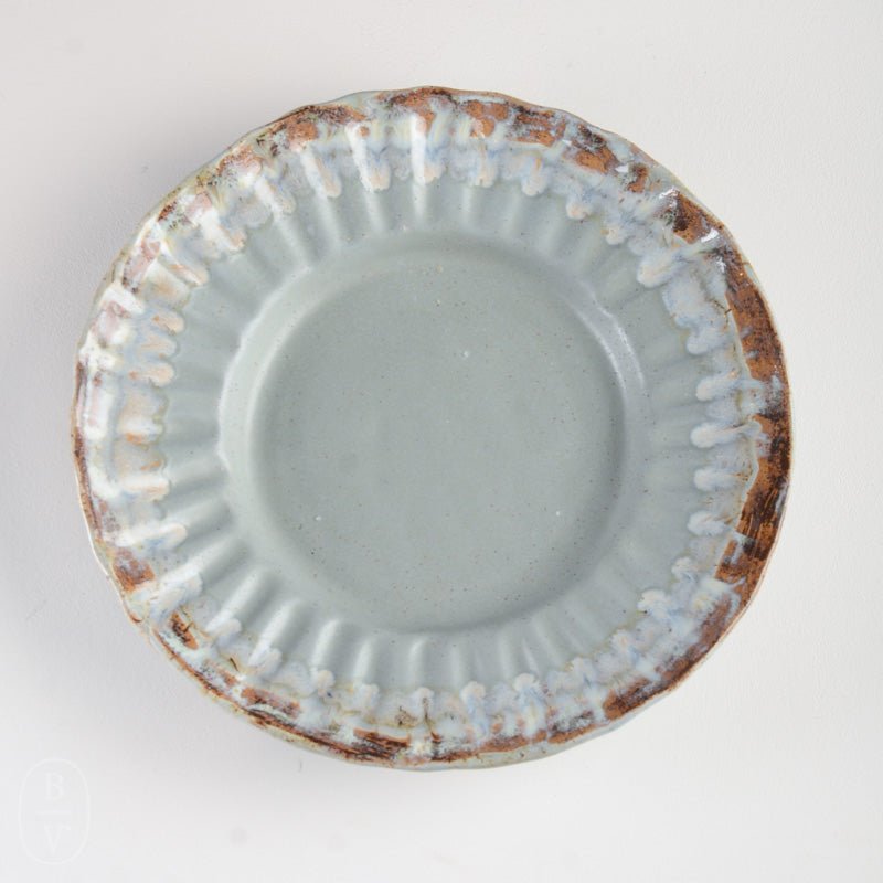 Etta B Pottery CRIMPED EDGE ROUND PLATTER Peaceful