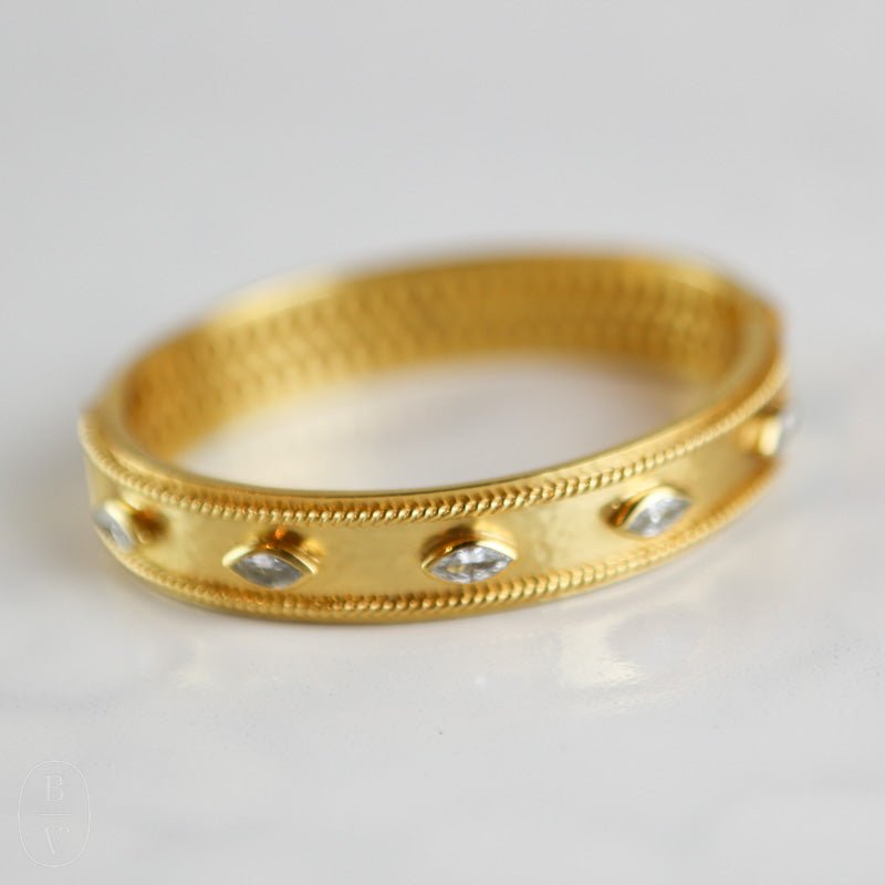 Julie Vos MONACO HINGE BANGLE BRACELET