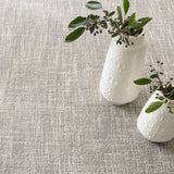 Dash and Albert CROSSHATCH MICRO HOOKED WOOL RUG Dove Grey